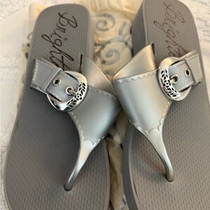 Brighton Metallic Silver Women's Sandals